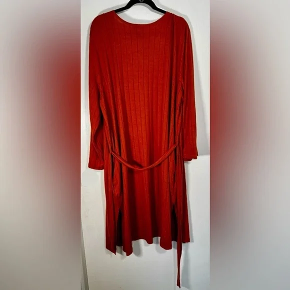 BP Women’s Rust Color Ribbed Robe Size XL - Picture 8 of 10